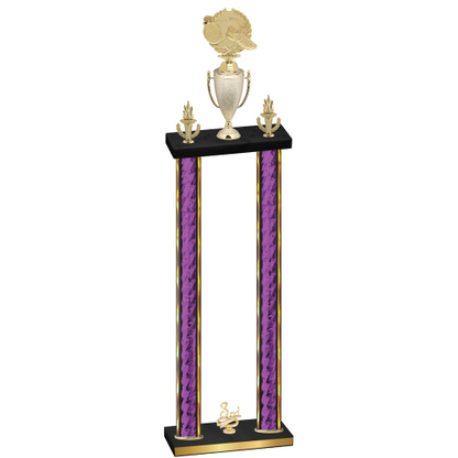 Double Purple Glacier Third Place Running Trophy