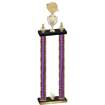 Double Purple Glacier Fourth Place Running Trophy