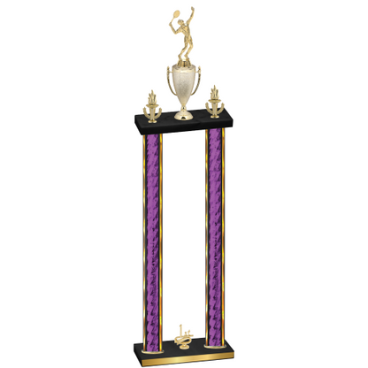 Double Purple Glacier First Place Tennis Trophy