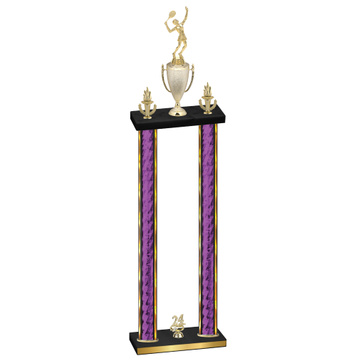 Double Purple Glacier Year Tennis Trophy