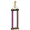 Double Purple Glacier Year Football Trophy