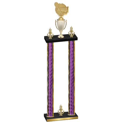 Double Purple Glacier Victory Tennis Trophy