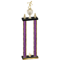 Double Purple Glacier Fourth Place Bowling Trophy