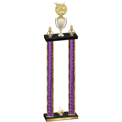 Double Purple Glacier First Place Bowling Trophy