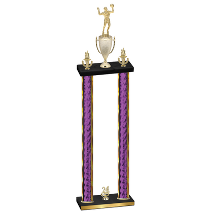 Double Purple Glacier Year Volleyball Trophy