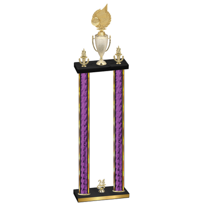 Double Purple Glacier Year Volleyball Trophy