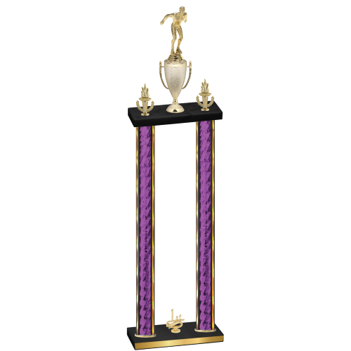 Double Purple Glacier First Place Swimming Trophy