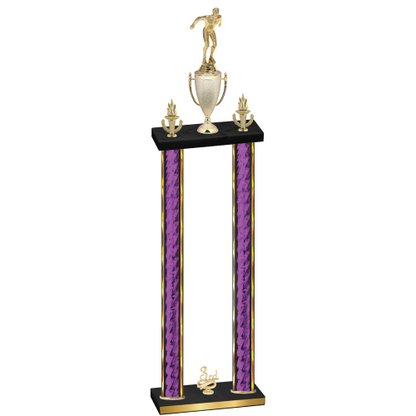 Double Purple Glacier Third Place Swimming Trophy