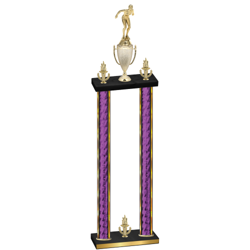 Double Purple Glacier Victory Tennis Trophy