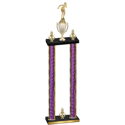 Double Purple Glacier Victory Tennis Trophy
