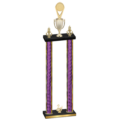 Double Purple Glacier Second Place Insert Trophy