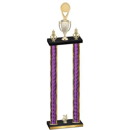 Double Purple Glacier Year Insert Trophy