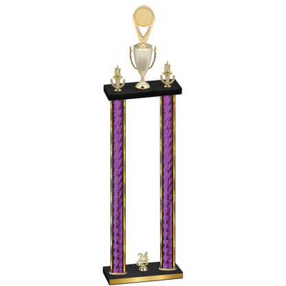 Double Purple Glacier Year Insert Trophy