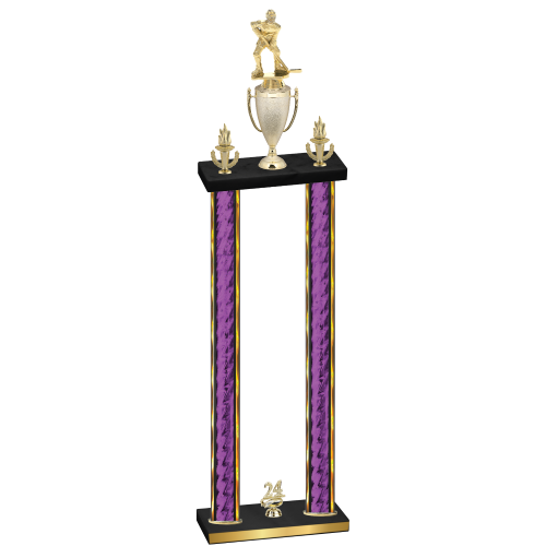 Double Purple Glacier Year Hockey Trophy