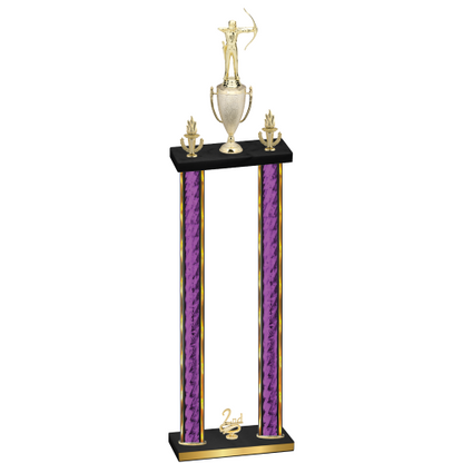 Double Purple Glacier Second Place Archery Trophy