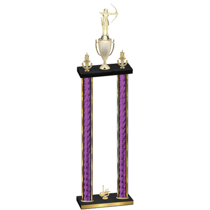 Double Purple Glacier First Place Archery Trophy