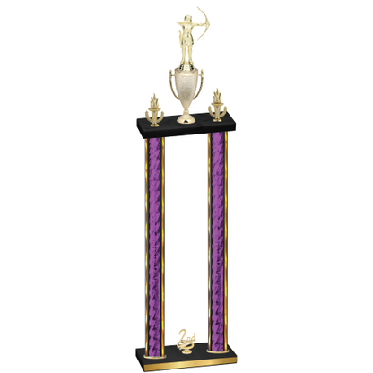 Double Purple Glacier Second Place Archery Trophy