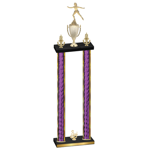 Double Purple Glacier Third Place Skater Trophy