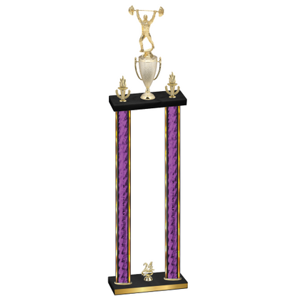 Double Purple Glacier Year Weights Trophy