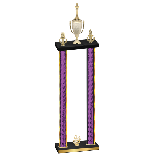 Double Purple Glacier Fourth Place Chess Trophy