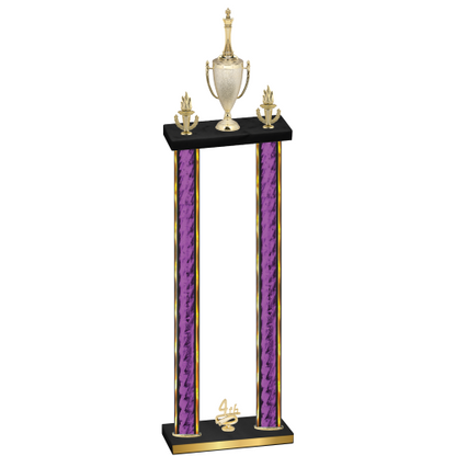 Double Purple Glacier Fourth Place Chess Trophy