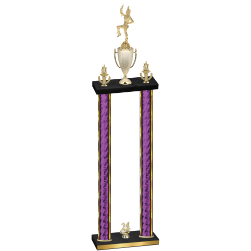 Double Purple Glacier Year Majorette Trophy