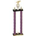 Double Purple Glacier First Place Fishing Trophy