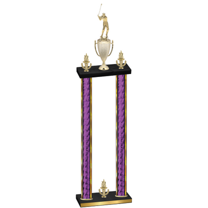 Double Purple Glacier Victory Golf Trophy