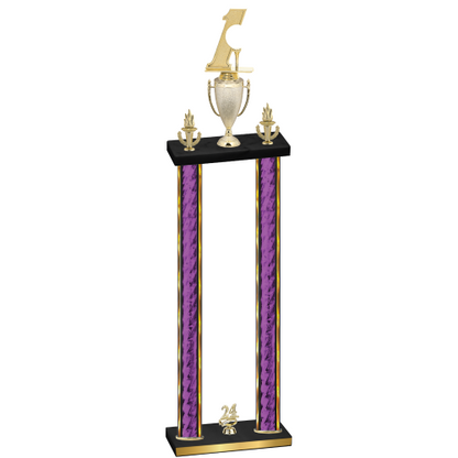 Double Purple Glacier Year Golf Trophy