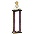 Double Purple Glacier Second Place Baseball Trophy