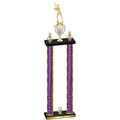 Double Purple Glacier Year Softball Trophy