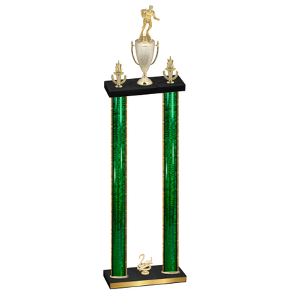 Double Green Glacier Second Place Rugby Trophy