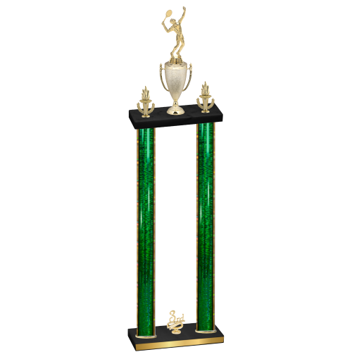 Double Green Glacier Third Place Tennis Trophy