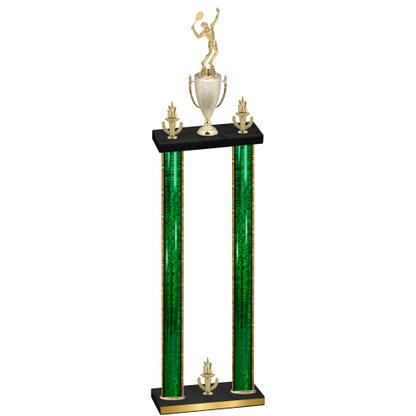 Double Green Glacier Victory Tennis Trophy