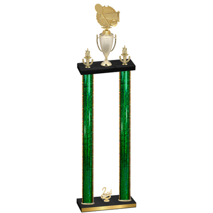 Double Green Glacier Second Place Tennis Trophy
