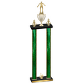 Double Green Glacier First Place Wrestling Trophy