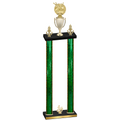 Double Green Glacier Fourth Place Bowling Trophy