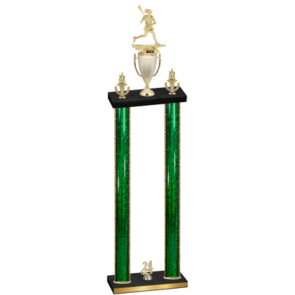 Double Green Glacier Year Lacrosse Trophy