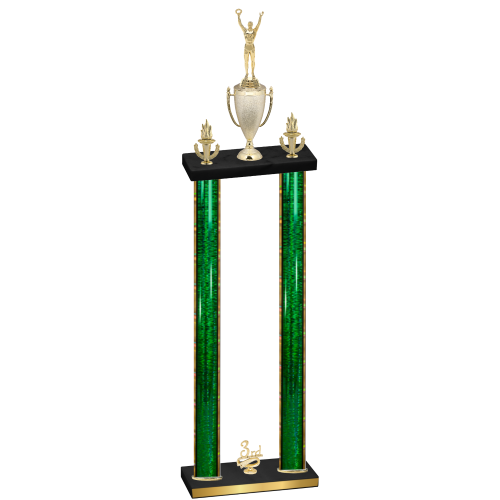Double Green Glacier Third Place Victory Trophy