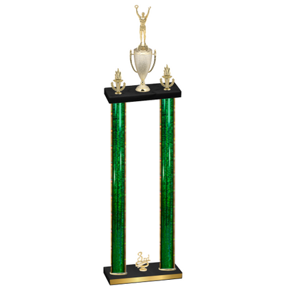 Double Green Glacier Third Place Victory Trophy