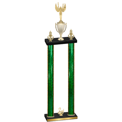 Double Green Glacier Second Place Victory Trophy