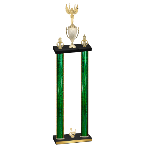 Double Green Glacier Third Place Victory Trophy