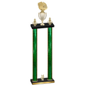 Double Green Glacier Year Basketball Trophy