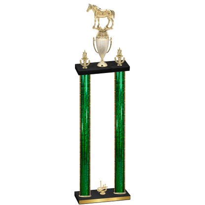 Double Green Glacier First Place Horses Trophy