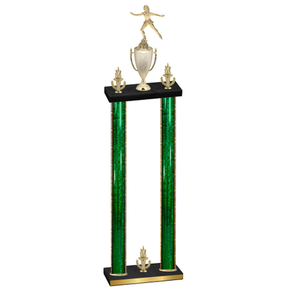 Double Green Glacier Victory Skater Trophy