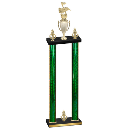 Double Green Glacier Victory Music Trophy