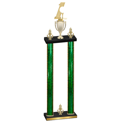 Double Green Glacier Victory Golf Trophy