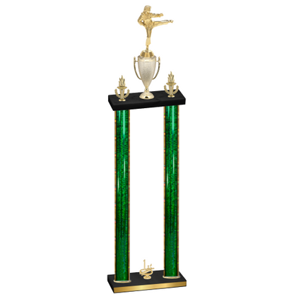 Double Green Glacier First Place Karate Trophy