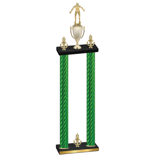 Double Green Carbon Fiber Victory Wrestling Trophy
