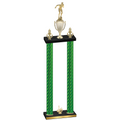 Double Green Carbon Fiber First Place Swimming Trophy